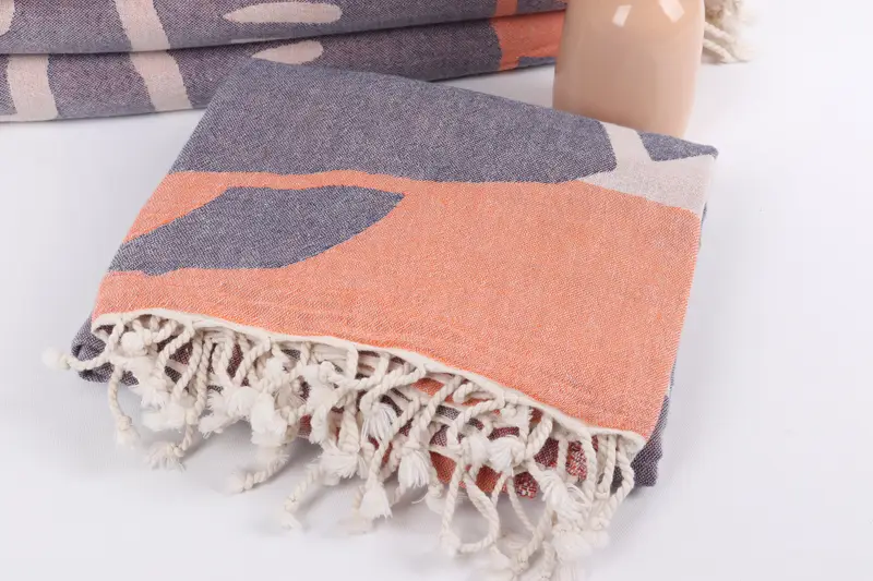 Memorial Gift, Turkish beach towel, Travel towel, Pool Towels, Turkish Towel Monogram, 70x40 Cotton Carretta Patterned Towel, Turkish bath towel - 6