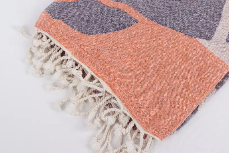 Memorial Gift, Turkish beach towel, Travel towel, Pool Towels, Turkish Towel Monogram, 70x40 Cotton Carretta Patterned Towel, Turkish bath towel - 8