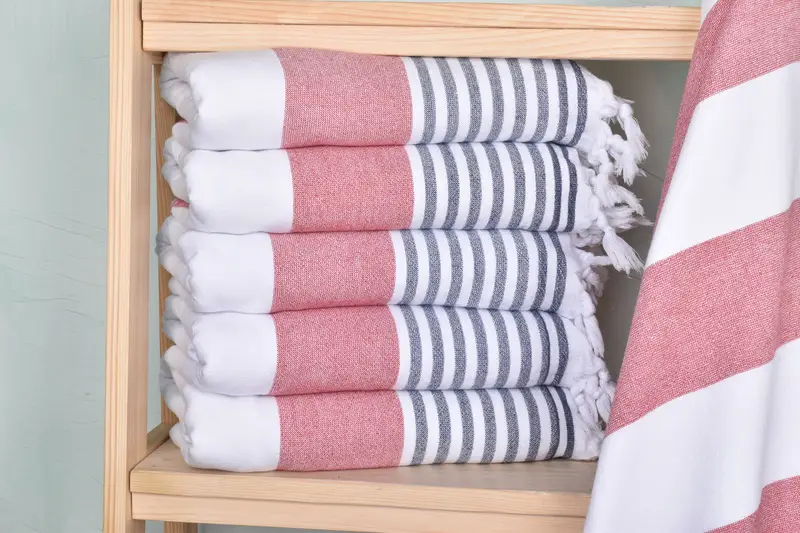 Housewarming Gift, 68x36 Cotton Striped Terry Towel, Monogram Turkish Towel, Bachelorette Party Gifts Bridesmaids, Home Gift, Turkish beach towel - 2