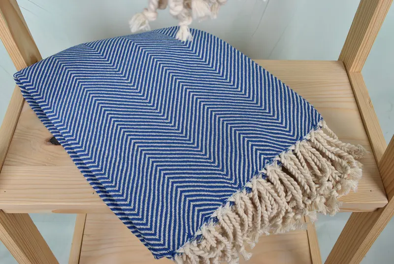 70x40 Cotton Herringbone Towel, Organic Towel, Sand-resistant towel, Personalized Wedding Gift For Couple, Organic Turkish towel, Turkish hand towel - 5