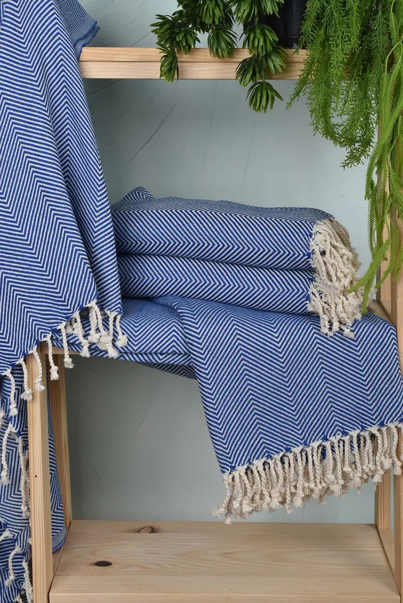 70x40 Cotton Herringbone Towel, Organic Towel, Sand-resistant towel, Personalized Wedding Gift For Couple, Organic Turkish towel, Turkish hand towel - 6