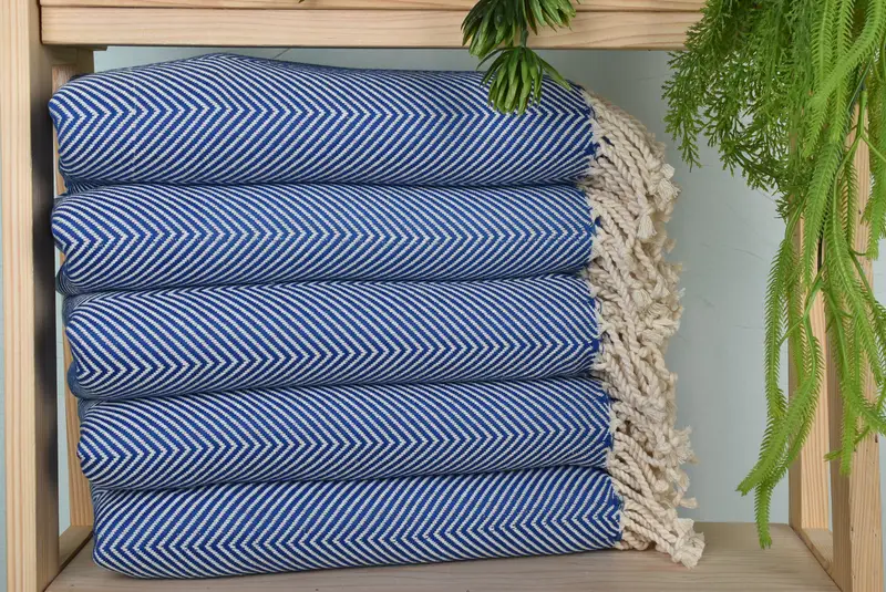 70x40 Cotton Herringbone Towel, Organic Towel, Sand-resistant towel, Personalized Wedding Gift For Couple, Organic Turkish towel, Turkish hand towel - 1