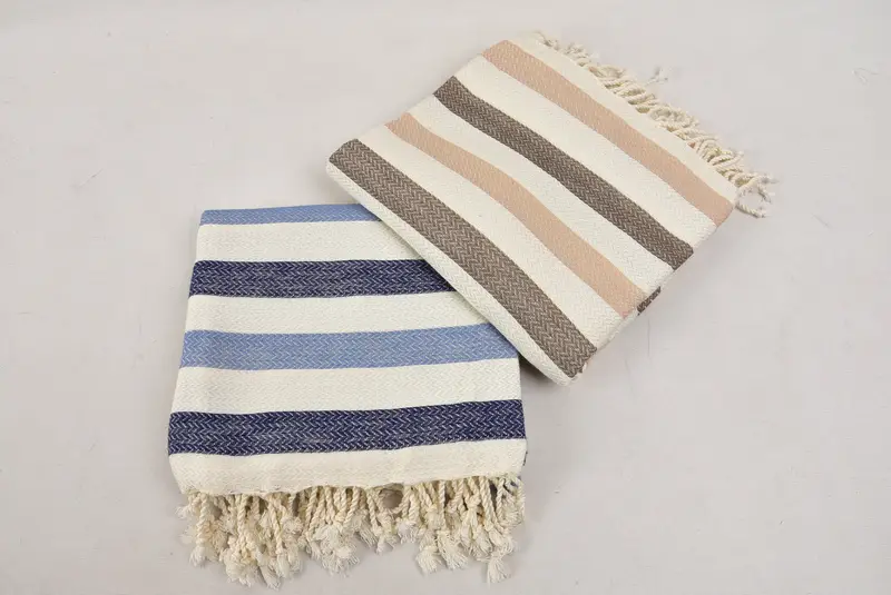 68x40 Cotton Striped Towel, Decorative Towel, Travel towel, Bridesmaid Gift Towel, Gym Towel, Personalized Beach Towel, Personalized Gift For Her - 7