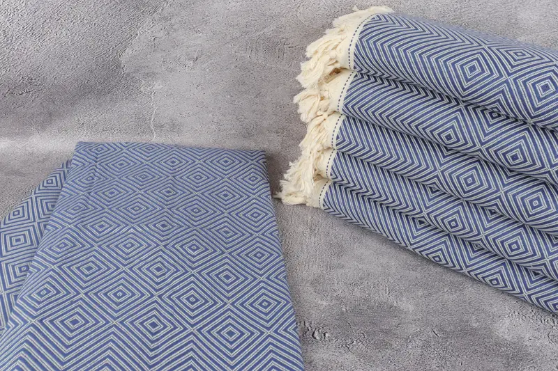 Tablecloth, Organic Throw, Bachelorette Party Favors, 92x80 Cotton Diamond Towel, Wedding Gift For Bride, Decorative Blanket, Turkish Blanket Queen - 2