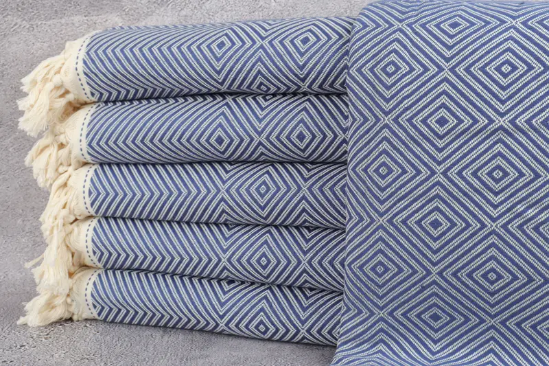 Tablecloth, Organic Throw, Bachelorette Party Favors, 92x80 Cotton Diamond Towel, Wedding Gift For Bride, Decorative Blanket, Turkish Blanket Queen - 1