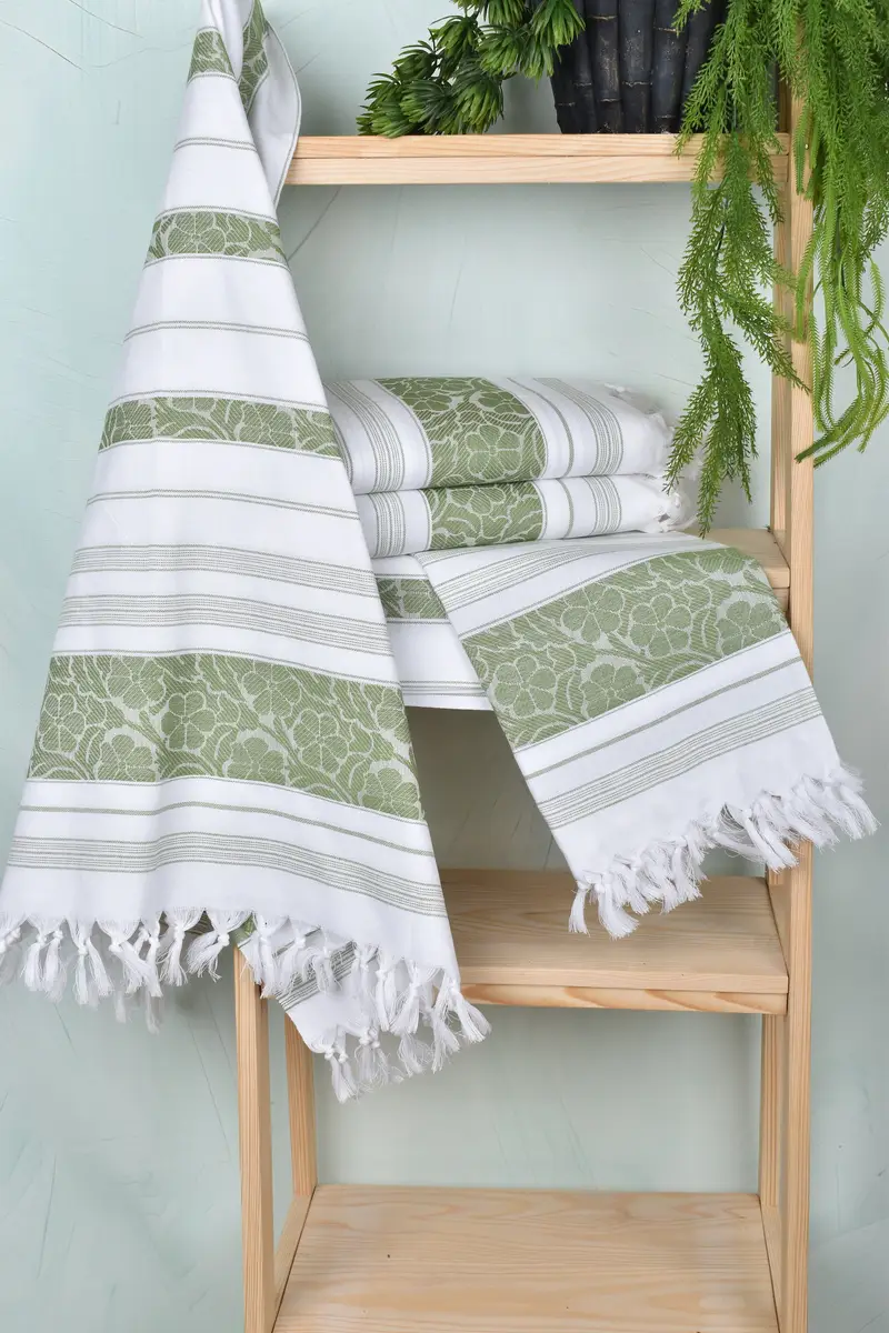 Personalized Towel, Cotton towel, Bathroom Towel, Personalized Gifts, 70x40 Cotton Daisy Design Towel, Sand-resistant Turkish towel for the beach - 7