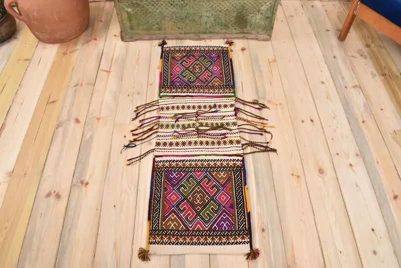 Pink Animal Print Rug, 1.3x3.9 ft Green Accent