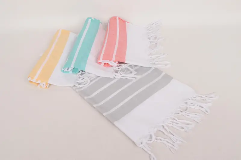 Bridesmaid Gift, Bridal Shower Gift, Personalized Kitchen Towel, Personalized Hand Towel, Valentines Gift, 40x20 Cotton Striped Towel, Wedding Gift - 5