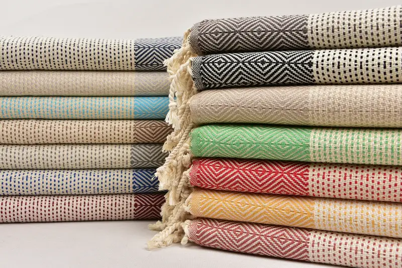 36x18 Cotton Diamond Towel, Kitchen Towel, Guest Towel, Personalized Hand Towel, Monogram Turkish Bath Towel, Small Bath Towels, Christmas Favors - 1