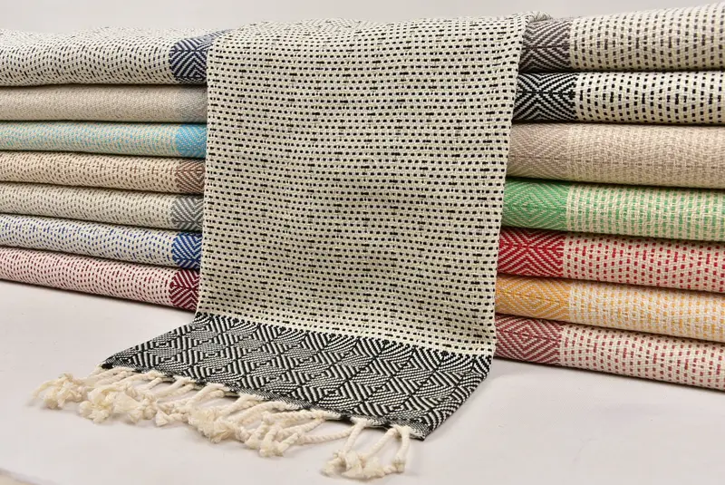 36x18 Cotton Diamond Towel, Kitchen Towel, Guest Towel, Personalized Hand Towel, Monogram Turkish Bath Towel, Small Bath Towels, Christmas Favors - 2