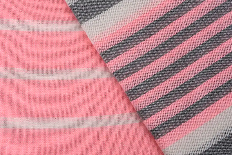 Lightweight Turkish towel, Bridesmaid Gifts, Eco-friendly Turkish peshtemal towel, Valentines Day Gift Idea, 68x40 Cotton Striped Towel, Thin towel - 5