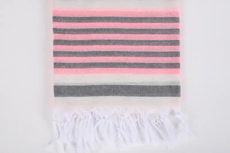 Lightweight Turkish towel, Bridesmaid Gifts, Eco-friendly Turkish peshtemal towel, Valentines Day Gift Idea, 68x40 Cotton Striped Towel, Thin towel - 3