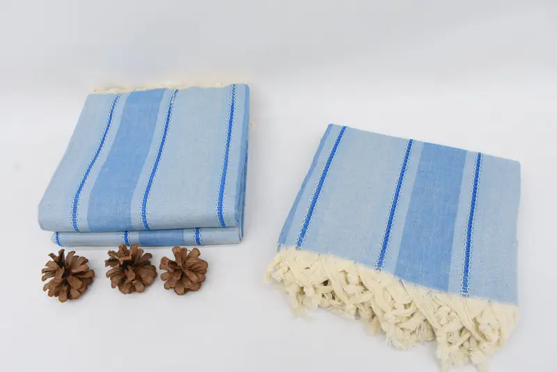 Soft towel, Housewarming Gift, Extra large Turkish bath towel, Organic towel, 68x40 Cotton Striped Towel, Yoga Towel, Memorial Gift, Beach towel - 7