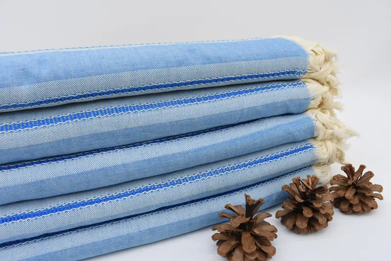 Soft towel, Housewarming Gift, Extra large Turkish bath towel, Organic towel, 68x40 Cotton Striped Towel, Yoga Towel, Memorial Gift, Beach towel - 2