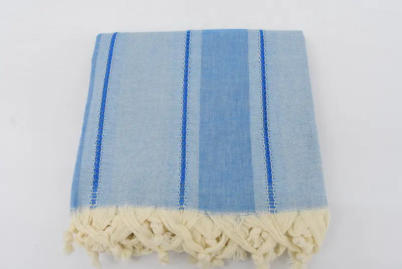 Soft towel, Housewarming Gift, Extra large Turkish bath towel, Organic towel, 68x40 Cotton Striped Towel, Yoga Towel, Memorial Gift, Beach towel - 6