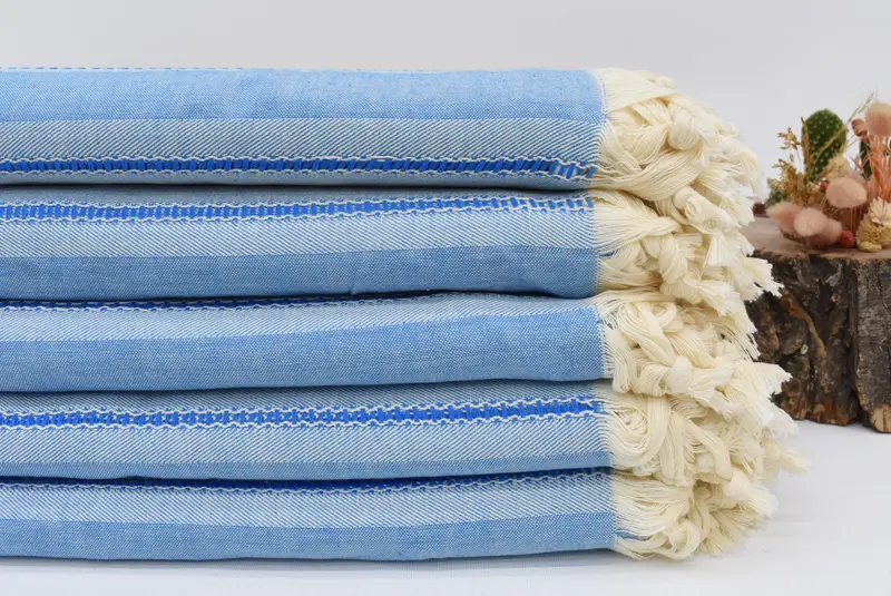Soft towel, Housewarming Gift, Extra large Turkish bath towel, Organic towel, 68x40 Cotton Striped Towel, Yoga Towel, Memorial Gift, Beach towel - 1