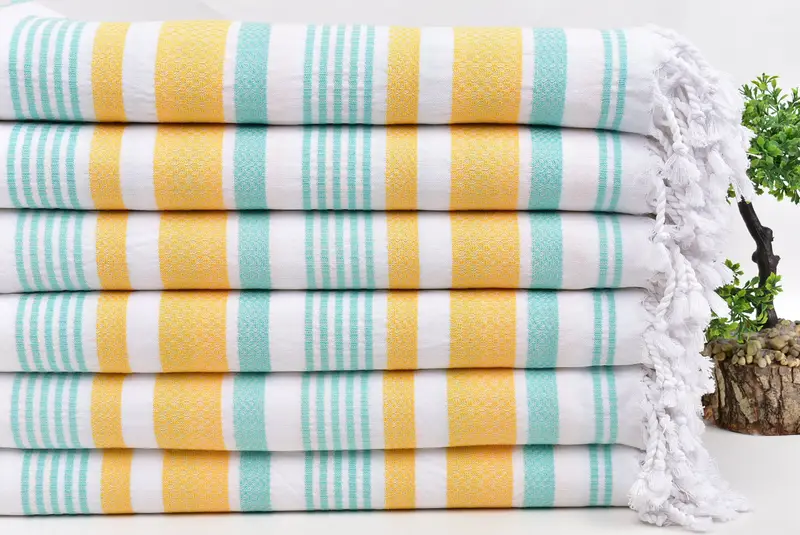 Bridesmaid Favors, Bachelorette Party Gifts For Bride, Summer Gift, Bridesmaid Gift, 70x36 Cotton Striped Towel, Bachelorette Party Gifts - 3