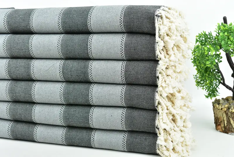 Personalized Beach Towel, Absorbent Turkish towel, Gym Towel, Home Decor Gifts, Luxury Beach Towel, 68x36 Cotton Striped Towel, Bridesmaid Favors - 3