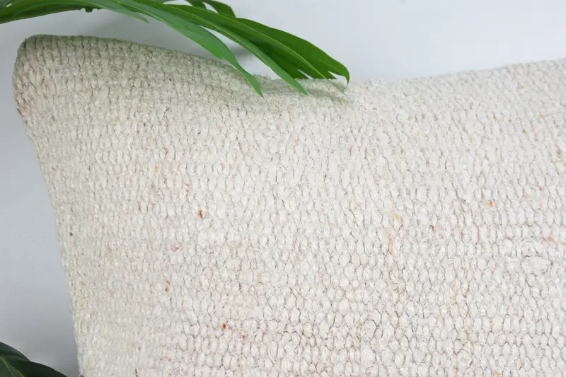 Garden Pillow Sham, Outdoor Bolster Pillow Sham, Vintage Kilim Pillow, Pillow for Sofa, 16x16 White Pillow Cover, Turkish Pillow, Pillow Cover - 2