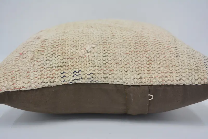 Kissengehäuse, Kissen für Sofa, Vintage -Kilim -Kissen, Kissen für Couch, Baumwollkissen, Bettkissen, 12x12 Beige Kissen, Weihnachtskissen Schein - 5