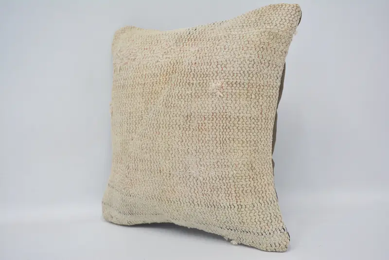 Kissengehäuse, Kissen für Sofa, Vintage -Kilim -Kissen, Kissen für Couch, Baumwollkissen, Bettkissen, 12x12 Beige Kissen, Weihnachtskissen Schein - 4