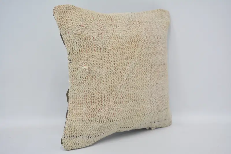 Kissengehäuse, Kissen für Sofa, Vintage -Kilim -Kissen, Kissen für Couch, Baumwollkissen, Bettkissen, 12x12 Beige Kissen, Weihnachtskissen Schein - 3