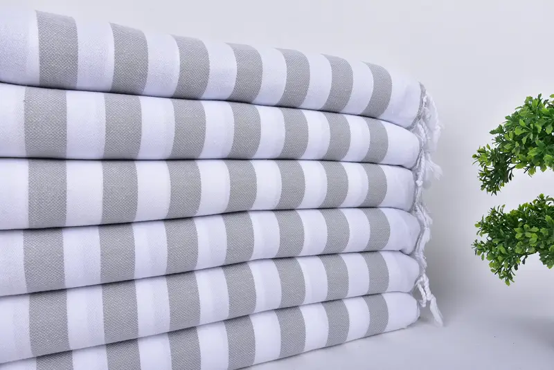 Best spa Turkish towel for luxury home decor, Absorbent Turkish towel, Fouta towel, 68x36 Cotton Striped Towel, Halloween Gifts, Large Turkish Towel - 2