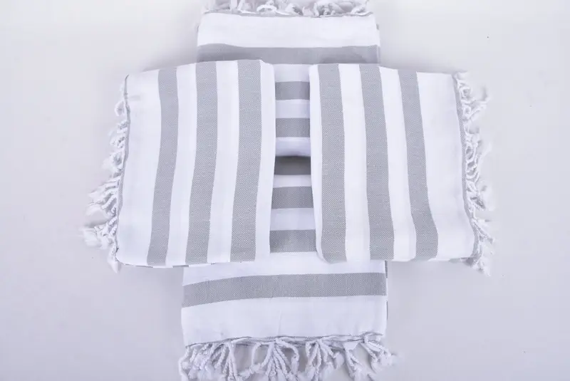 Best spa Turkish towel for luxury home decor, Absorbent Turkish towel, Fouta towel, 68x36 Cotton Striped Towel, Halloween Gifts, Large Turkish Towel - 6
