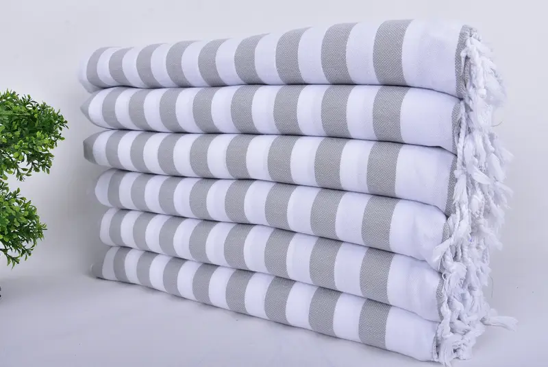 Best spa Turkish towel for luxury home decor, Absorbent Turkish towel, Fouta towel, 68x36 Cotton Striped Towel, Halloween Gifts, Large Turkish Towel - 3
