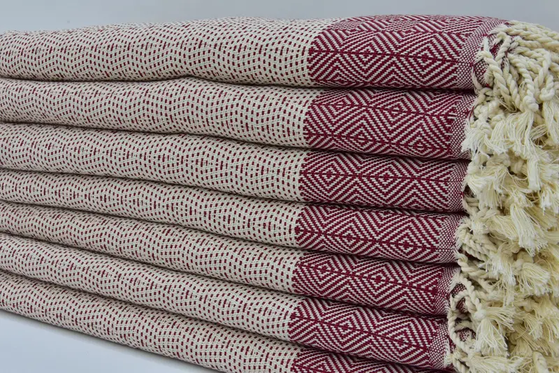 Gift For The Home Decor, Holiday Towel, 36x18 Cotton Diamond Towel, Monogrammed Hand Towel, Wedding Gift, Bachelorette Party Favors, Wedding Favors - 2