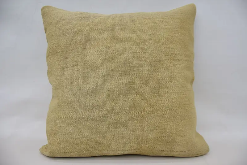 Home Decor Pillow, Outdoor Patio Pillow Sham, Cushion, Interior Designer Pillow, Kilim Cushion Sham, 28x28 Beige Pillow Case - 1