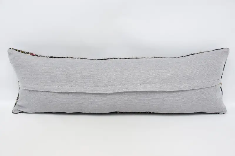 Vintage Pillow, Shabby Chic Cushion Case, Toss Pillow Cover, Turkish Pillow, Boho Pillow, 12x36 Brown Cushion Cover, Cushion - 6