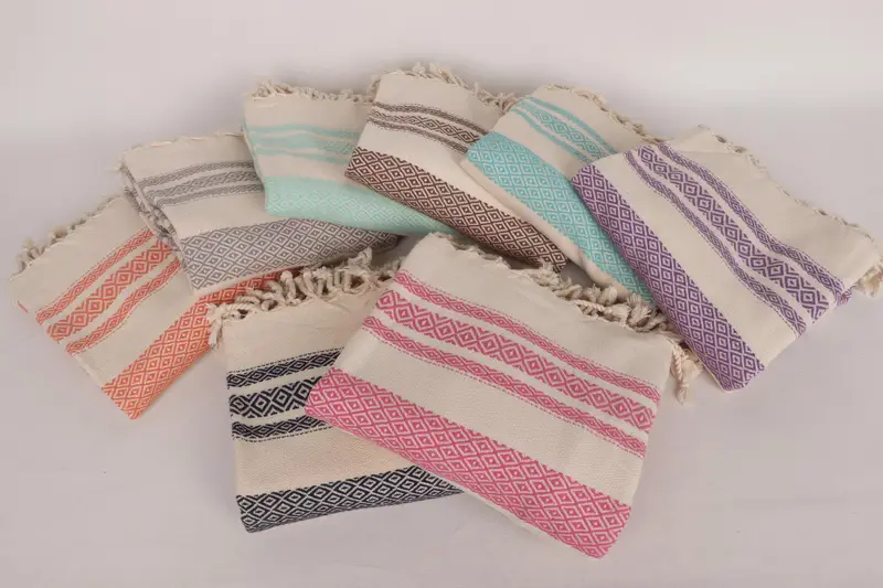Quick-dry towel, Turkish towel, 70x36 Cotton Diamond Towel, Turkish bath towel, Bridemaids Beach Towel, Gift For Bride, Best Wedding Gift - 3