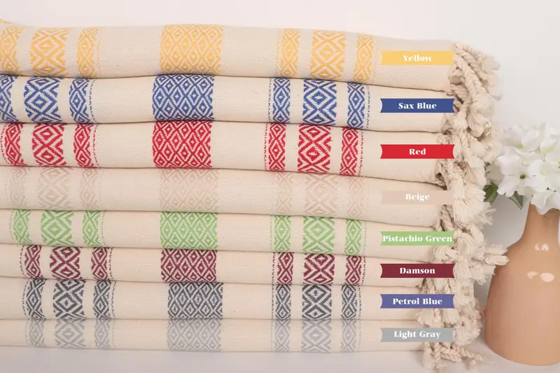 Quick-dry towel, Turkish towel, 70x36 Cotton Diamond Towel, Turkish bath towel, Bridemaids Beach Towel, Gift For Bride, Best Wedding Gift - 2