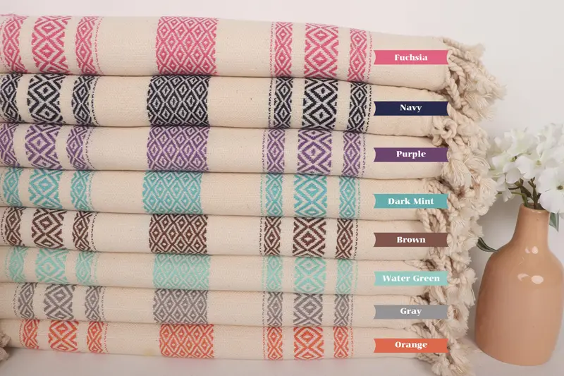 Quick-dry towel, Turkish towel, 70x36 Cotton Diamond Towel, Turkish bath towel, Bridemaids Beach Towel, Gift For Bride, Best Wedding Gift - 1