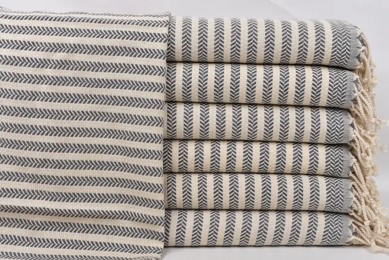 Personalized Hand Towel, Valentine Day Gift For Her, Wedding Gift, Turkish Hand Towel, Grandma Gift, Best Wedding Gift, 40x18 Cotton Chevron Towel - 1