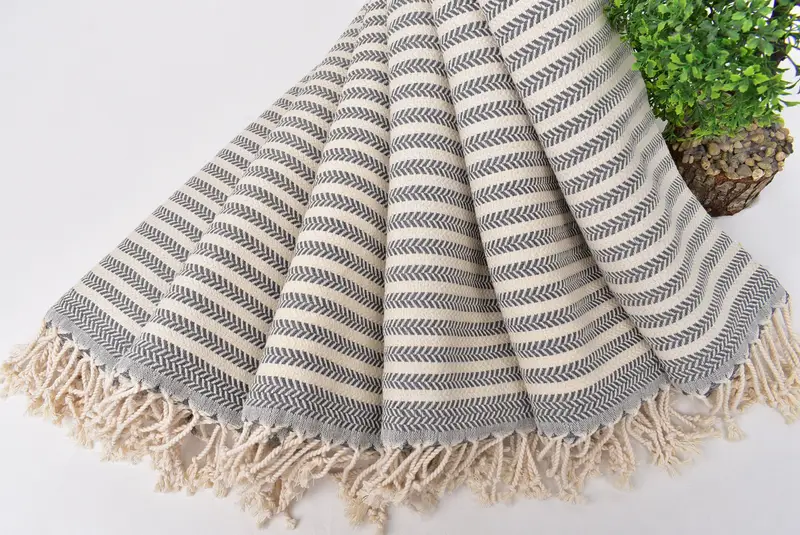 Personalized Hand Towel, Valentine Day Gift For Her, Wedding Gift, Turkish Hand Towel, Grandma Gift, Best Wedding Gift, 40x18 Cotton Chevron Towel - 4