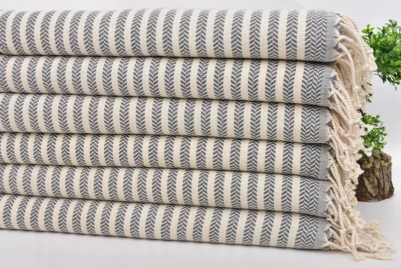 Personalized Hand Towel, Valentine Day Gift For Her, Wedding Gift, Turkish Hand Towel, Grandma Gift, Best Wedding Gift, 40x18 Cotton Chevron Towel - 3