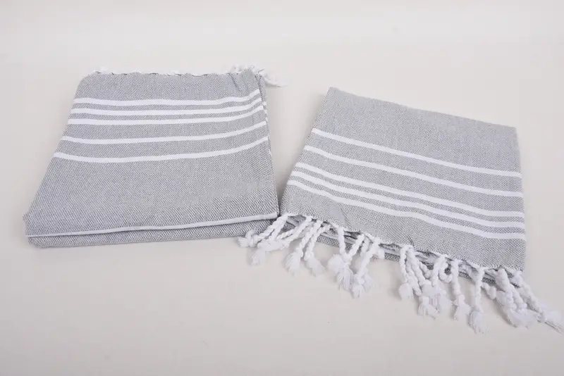 Personalized Gifts, Personalized Dish Towel, Turkish Towel Hand Towel, 38x18 Cotton Striped Towel, Bathroom Hand Towel, Gift For The Home Decor - 7
