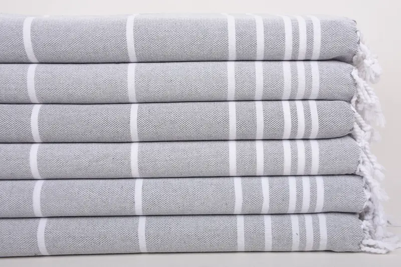 Personalized Gifts, Personalized Dish Towel, Turkish Towel Hand Towel, 38x18 Cotton Striped Towel, Bathroom Hand Towel, Gift For The Home Decor - 3