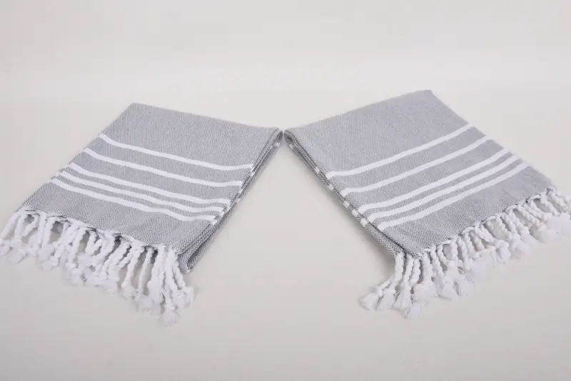 Personalized Gifts, Personalized Dish Towel, Turkish Towel Hand Towel, 38x18 Cotton Striped Towel, Bathroom Hand Towel, Gift For The Home Decor - 6