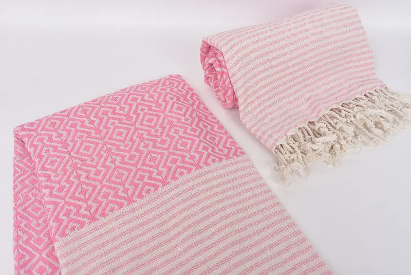 Personalized Gift For Him, Gift For Her, 76x38 Cotton Diamond Towel, Beach Size Towel, Guest Towel, Travel Towel, Beach towel, Handmade Gift - 7