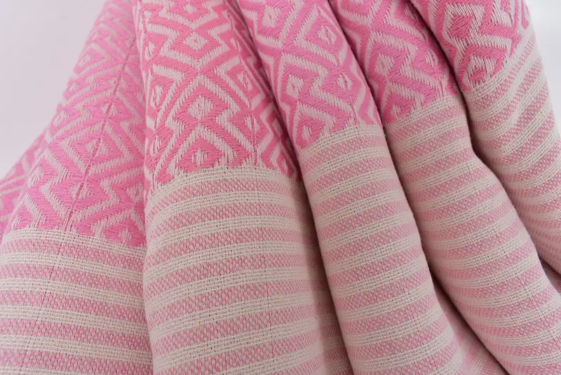 Personalized Gift For Him, Gift For Her, 76x38 Cotton Diamond Towel, Beach Size Towel, Guest Towel, Travel Towel, Beach towel, Handmade Gift - 5