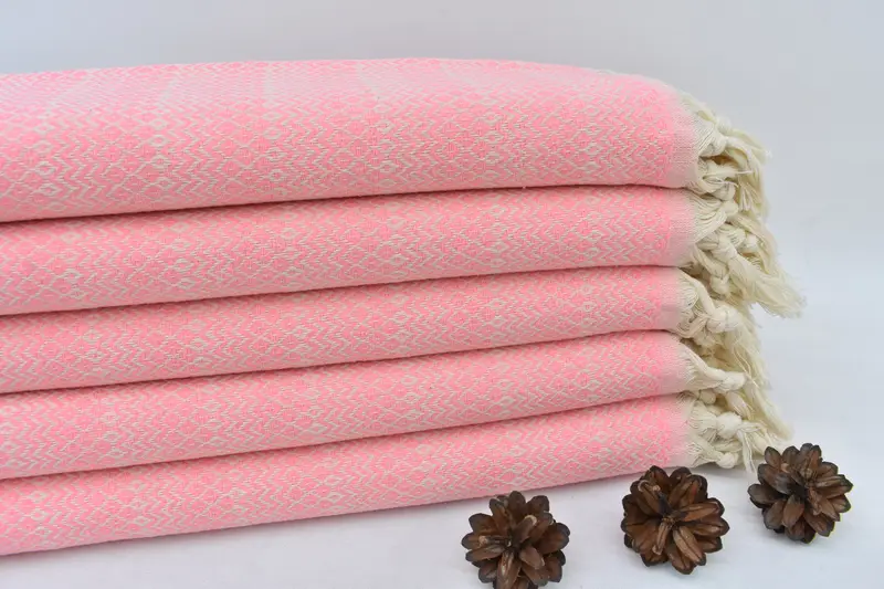 Towel With Name, 70x38 Cotton Diamond Towel, Custom Beach Towel, Sand-free towel, Wedding For Favor, Embroidery Towel, Housewarming Gift, Spa Towel - 1