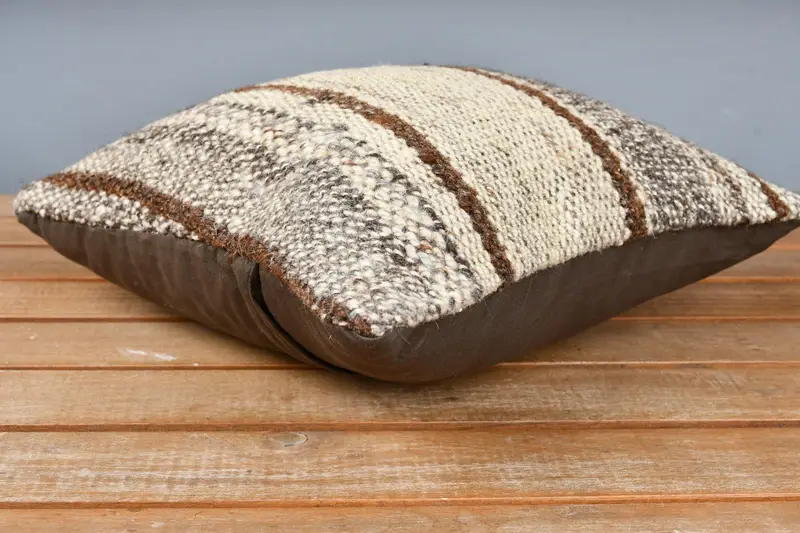 Gift Pillow, Vintage Kilim Pillow, Vintage Kilim Pillow Pillow Case, 12x12 Beige Pillow Cover, Cushion Cover, Pet Pillow Cover, Kilim Pillow - 4