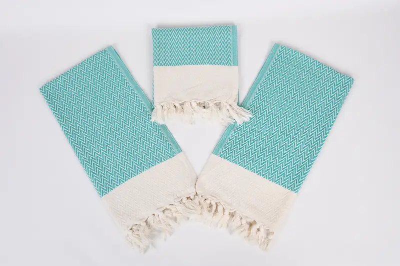 Personalized Gifts, Spa Towel, Wedding Shower Gift, Bridesmaid Towel, Personalized Hand Towel, Personalized Gift, 34x18 Cotton Zigzag Design Towel - 6