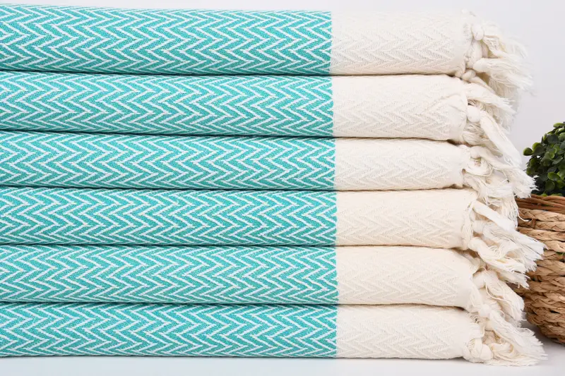 Personalized Gifts, Spa Towel, Wedding Shower Gift, Bridesmaid Towel, Personalized Hand Towel, Personalized Gift, 34x18 Cotton Zigzag Design Towel - 2