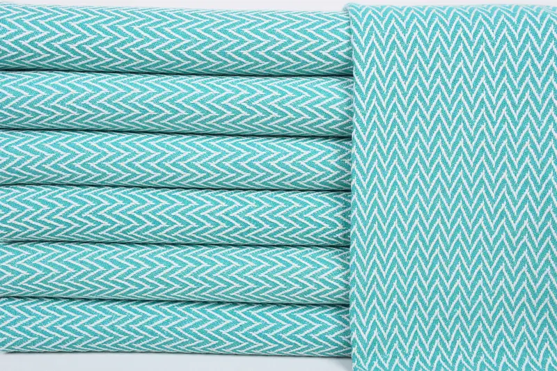 Personalized Gifts, Spa Towel, Wedding Shower Gift, Bridesmaid Towel, Personalized Hand Towel, Personalized Gift, 34x18 Cotton Zigzag Design Towel - 1
