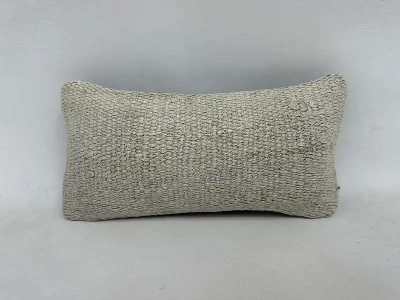 Retro Cushion, Vintage Kilim Throw Pillow, Interior Designer Pillow, Pillow, Cozy Throw Pillow, Turkish Pillow, 8x16 White Pillow Case - 1