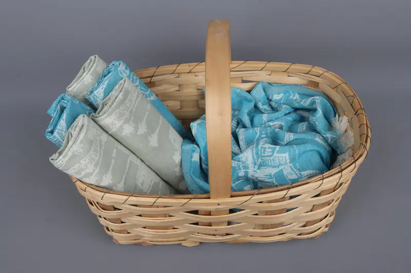 Personalized Landscape Patterned Cotton Hand Towel, 20x28